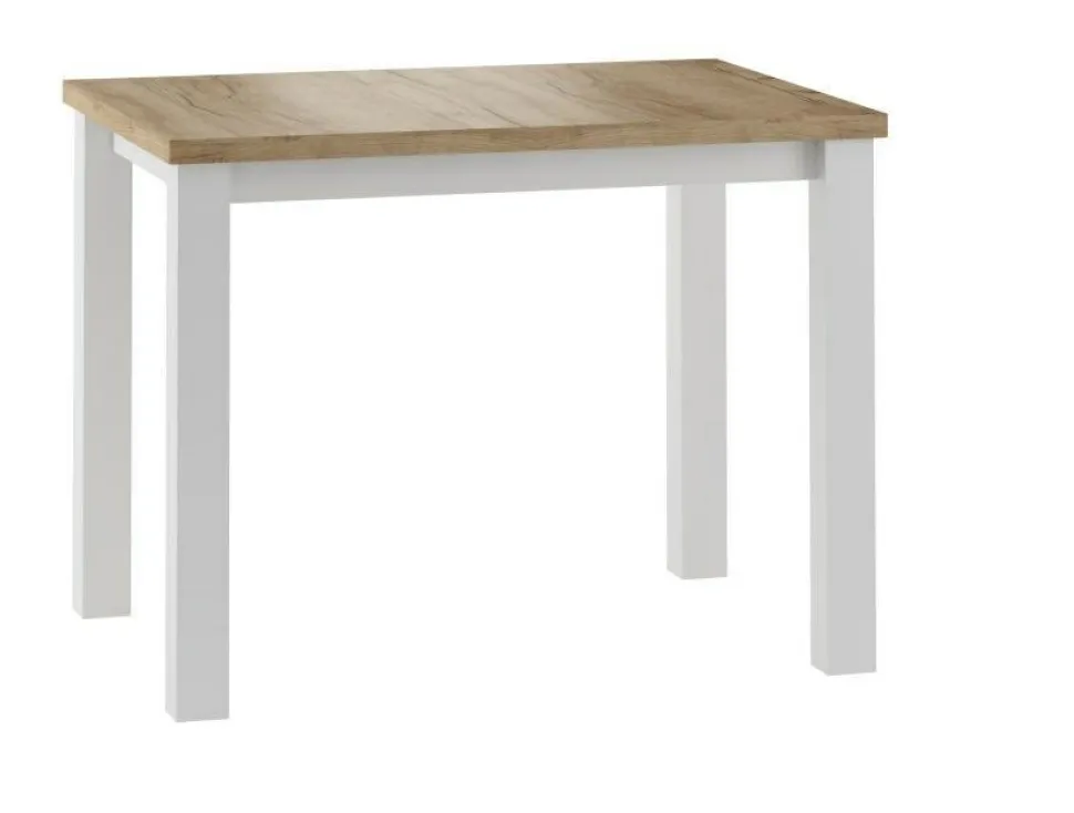 Stół Ronda 70x100cm dąb złoty/ biały