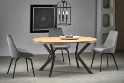 Stół Roni rozkładany dąb złoty/ czarny