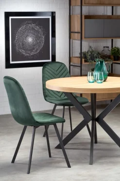 Stół Roni rozkładany dąb złoty/ czarny