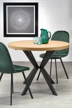 Stół Roni rozkładany dąb złoty/ czarny