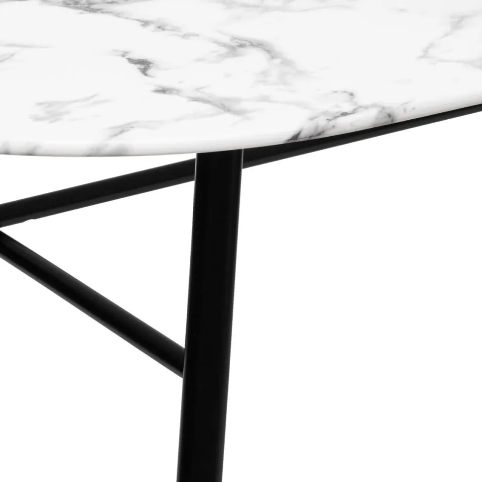 Stół Roxas marmur/czarny