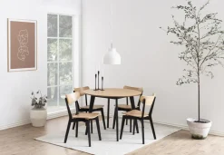 Stół Roxby czarny 140 okrągły