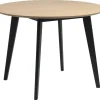Stół Roxby naturalny /czarny okrągły