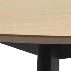 Stół Roxby naturalny /czarny okrągły