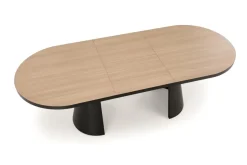 Stół rozkładany Ardel naturalny/czarny 100/180-240cm