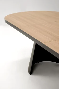 Stół rozkładany Ardel naturalny/czarny 100/180-240cm