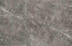 Stół rozkładany Ariaster popielaty marmur/czarny 90/180-260cm