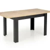 Stół rozkładany Carsten dąb artisan/czarny 80/120-160cm