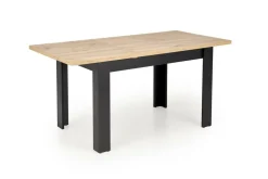 Stół rozkładany Carsten dąb artisan/czarny 80/120-160cm