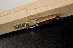 Stół rozkładany Carsten dąb artisan/czarny 80/120-160cm