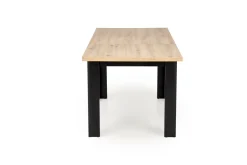 Stół rozkładany Carsten dąb artisan/czarny 80/120-160cm
