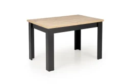 Stół rozkładany Carsten dąb artisan/czarny 80/120-160cm