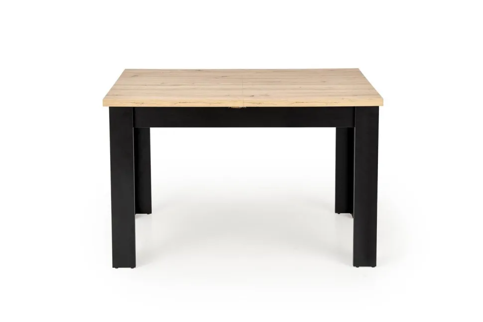 Stół rozkładany Carsten dąb artisan/czarny 80/120-160cm