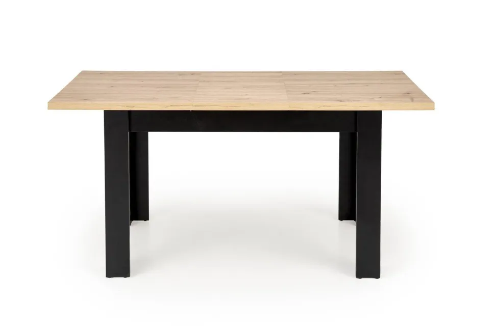 Stół rozkładany Carsten dąb artisan/czarny 80/120-160cm