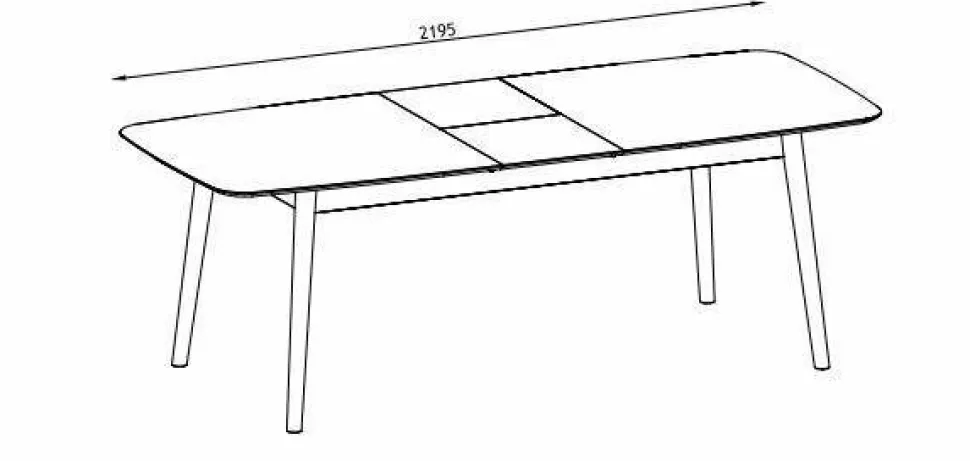 Stół rozkładany Montreux orzech