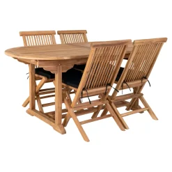 Stół rozkładany Salamanca 90/180-240cm tekowy