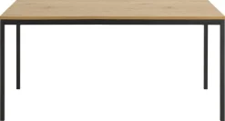 Stół Seaford 160x80 naturalny/czarny loftowy