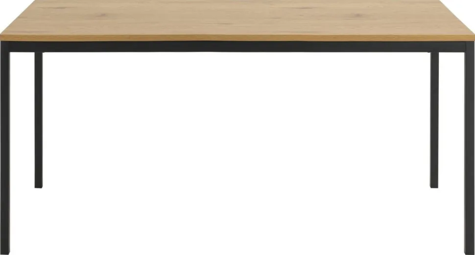Stół Seaford 160x80 naturalny/czarny loftowy