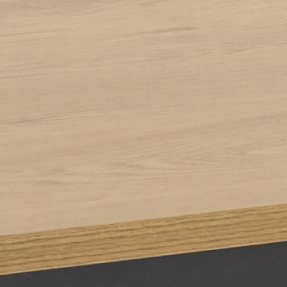 Stół Seaford 160x80 naturalny/czarny loftowy