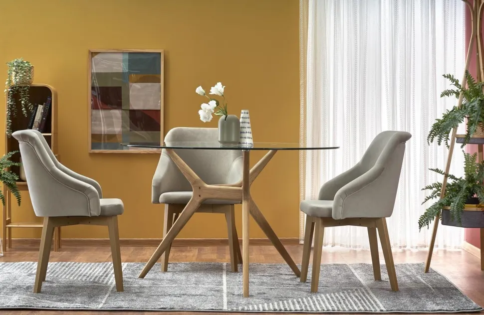 Stół Sharone transparentny/naturalny