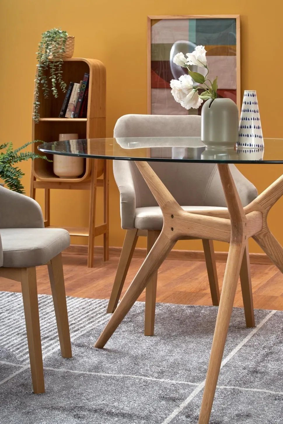 Stół Sharone transparentny/naturalny