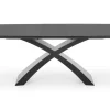Stół Siles rozkładany szary/czarny