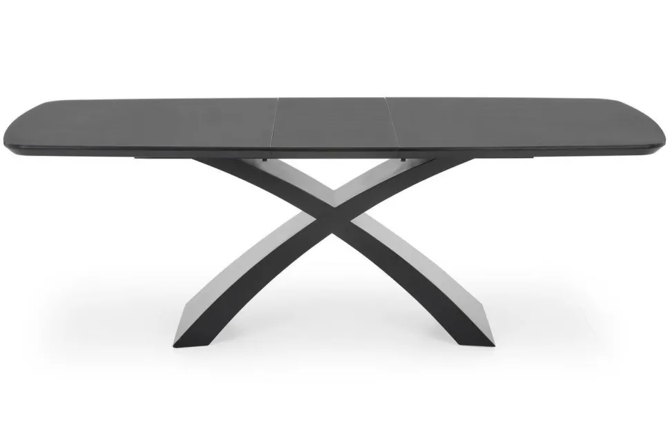 Stół Siles rozkładany szary/czarny
