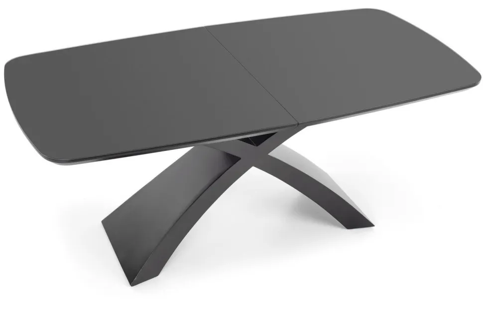 Stół Siles rozkładany szary/czarny