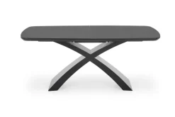 Stół Siles rozkładany szary/czarny