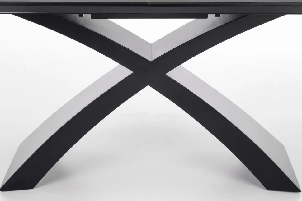 Stół Siles rozkładany szary/czarny