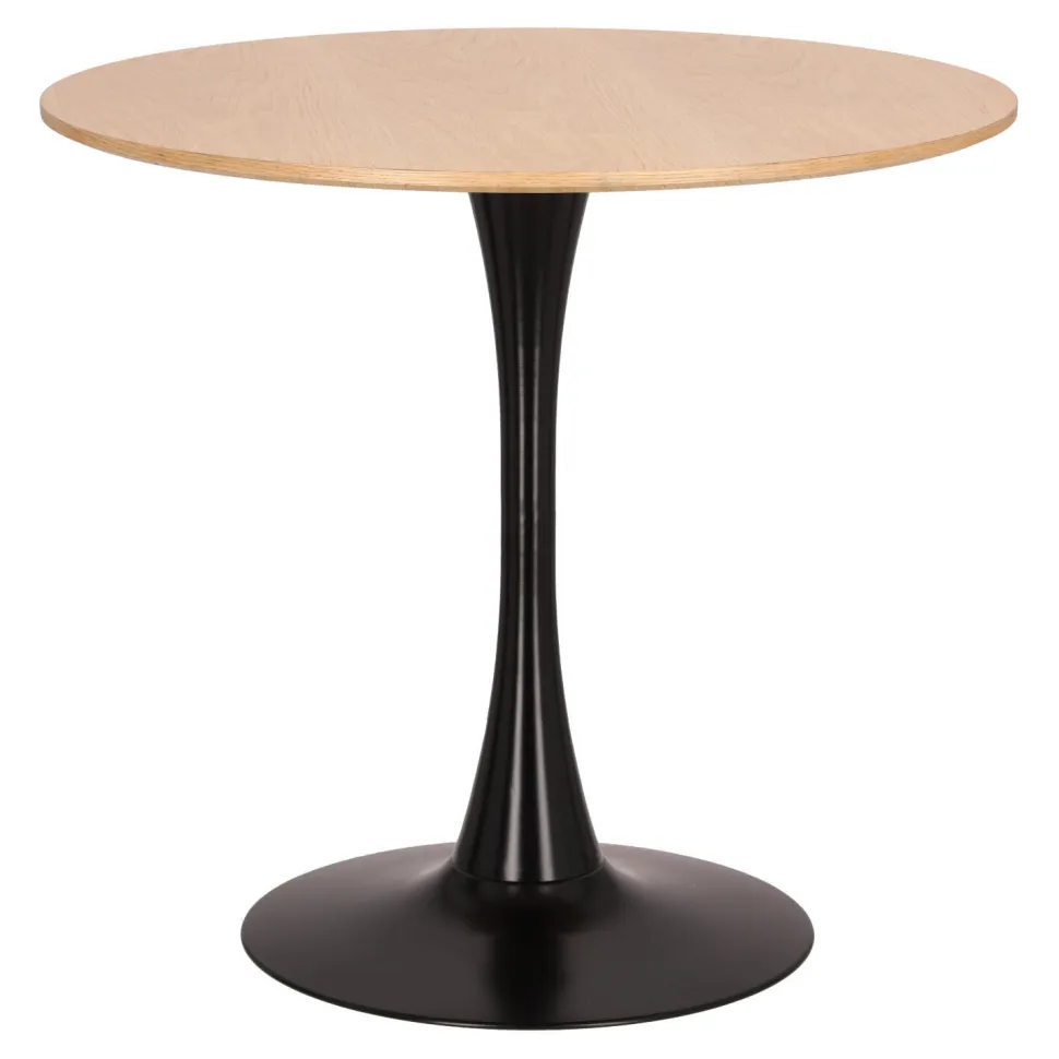 Stół Simplet Skinny dąb/ czarny 80 cm