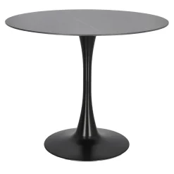 Stół Simplet Skinny Premium Stone Black okrągły