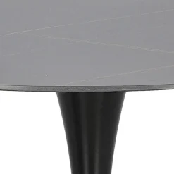 Stół Simplet Skinny Premium Stone Black okrągły