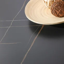 Stół Simplet Skinny Premium Stone Black okrągły