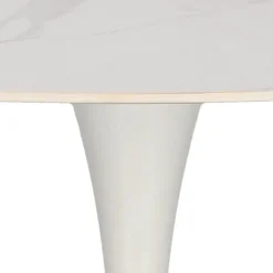 Stół Simplet Skinny Premium Stone White okrągły