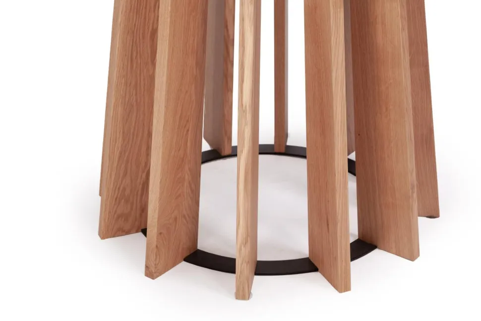 Stół TAVLE dąb naturalny śr. 145 cm