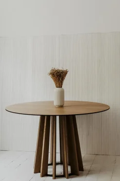 Stół TAVLE dąb naturalny śr. 120 cm