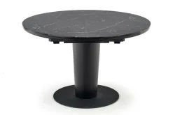 Stół Tiano okrągły rozkładany, czarny