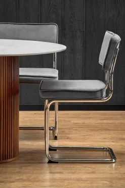 Stół Uno okrągły, biały marmur