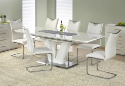 Stół Venom rozkładany biały połysk 90/160-220cm