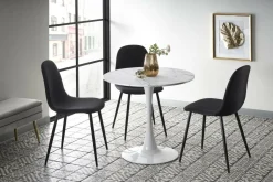 Stół Verden, biały marmur/biały