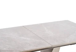 Stół Vermut rozkładany jasny szary/złoty