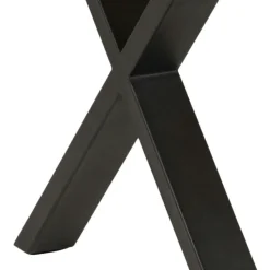 Stół Wales Cross 160x90 naturalny/czarny loftowy