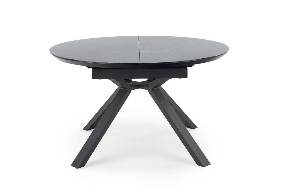 Stół Werro rozkładany, czarny marmur/