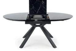 Stół Werro rozkładany, czarny marmur/