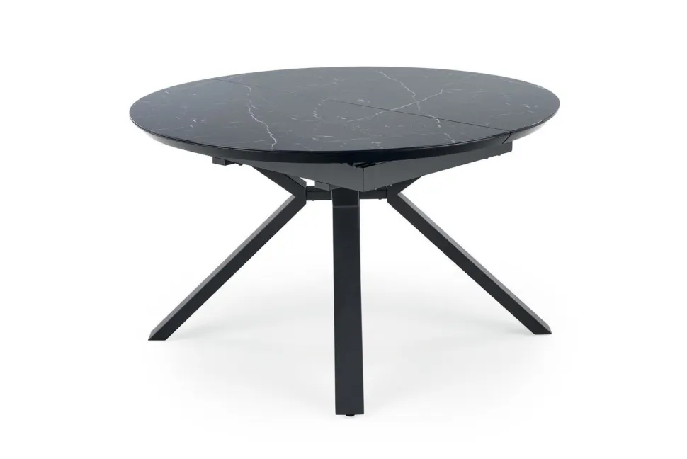 Stół Werro rozkładany, czarny marmur/