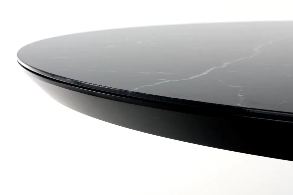 Stół Werro rozkładany, czarny marmur/