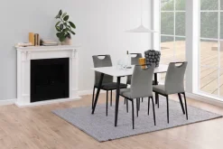 Stół Wicklow biały/czarny nowoczesny