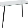 Stół Wilma transparentny/czarny nowoczesny
