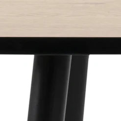 Stół Wilma 80x120 dąb/czarny nowoczesny